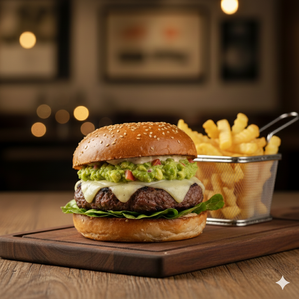 Hamburguesa con Guacamole